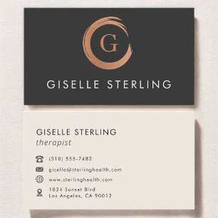 Therapist Psychologist Modern Minimalist Business Card