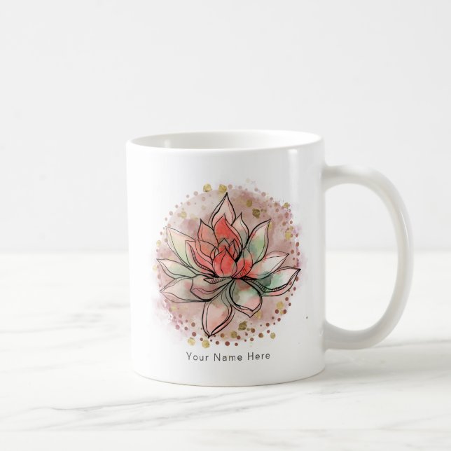 Therapist Spa Succulent Yoga Healing Clinic Salon Coffee Mug (Right)