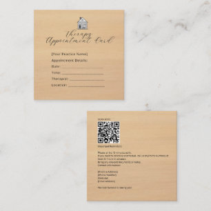 Therapist Therapy Appointment Reminder Card