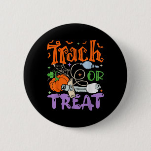 Therapist Trach Or Treat Icu Rn Halloween Nurse 6 Cm Round Badge