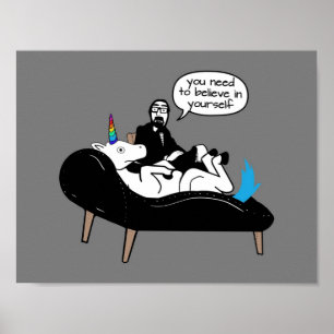 Therapist  Unicorn does not believe in itself Poster