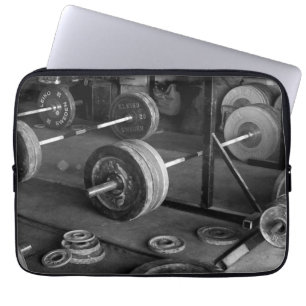 THERAPY (Barbells) - "Weight lifting" Motivational Laptop Sleeve