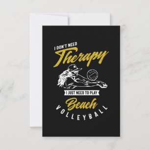 Therapy - Beach Volleyball RSVP Card