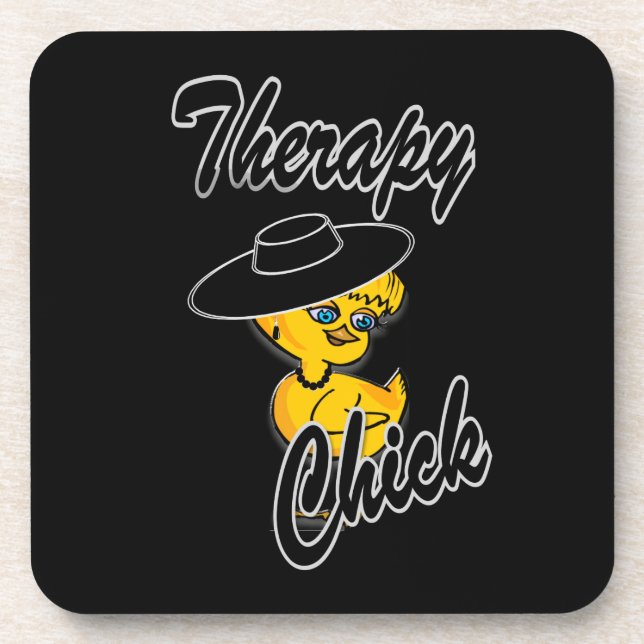 Therapy Chick #4 Coaster (Front)