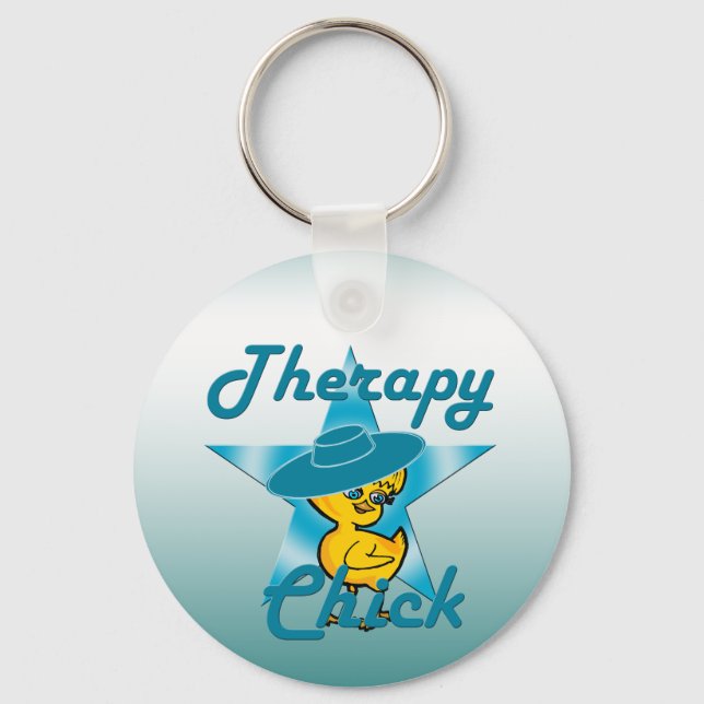 Therapy Chick #7 Key Ring (Front)