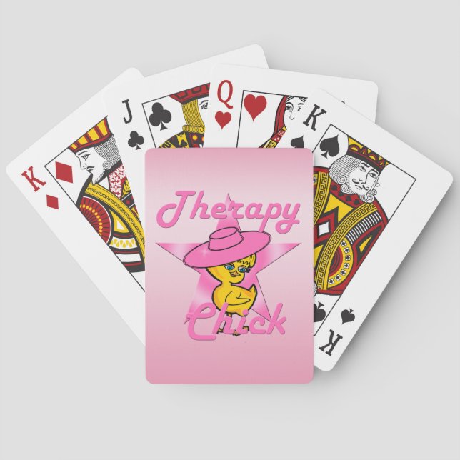 Therapy Chick #8 Playing Cards (Back)