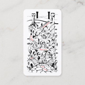 Therapy Custom Labyrinth Business Card