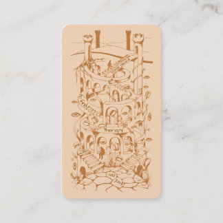 Therapy Custom Labyrinth Business Card