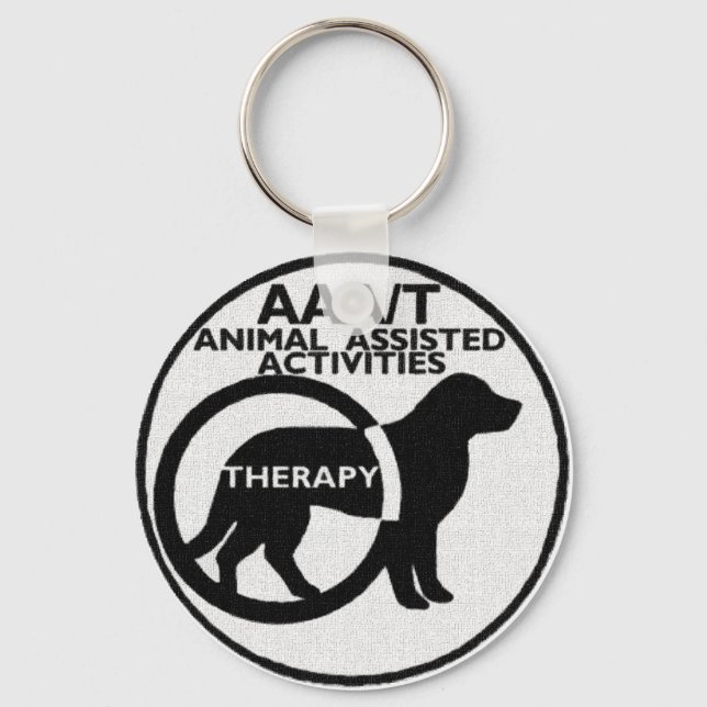 THERAPY DOG ANIMAL ASSISTED ACTIVITIES KEY RING (Front)