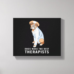 Therapy Dog Psychology Therapist Canvas Print