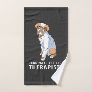Therapy Dog Psychology Therapist Hand Towel