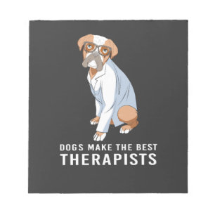 Therapy Dog Psychology Therapist Notepad
