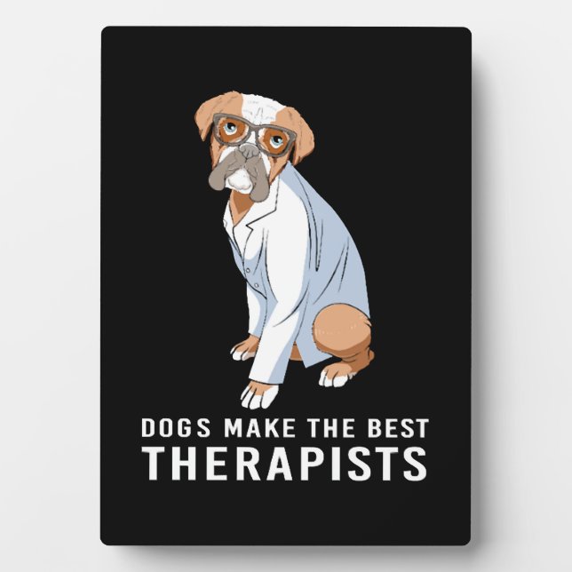 Therapy Dog Psychology Therapist Plaque (Front)