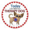 Therapy Dog Souvenir Sticker