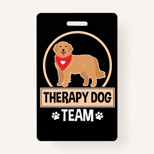 Therapy Dog Team ID Badge (Front)