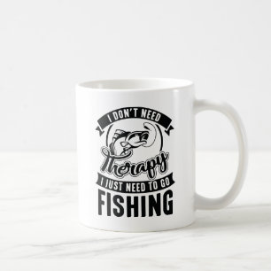 Therapy Fishing Coffee Mug