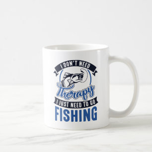 Therapy Fishing Coffee Mug