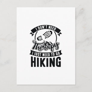 Therapy Hiking Postcard