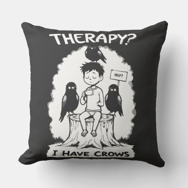 Therapy? I Have Crows Cushion (Front)