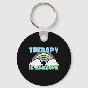 Therapy Is Awesome Fun Depression For Women Key Ring