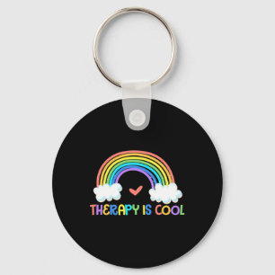Therapy Is Cool Mental Health Awareness Therapist Key Ring
