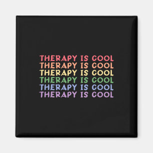 Therapy Is Cool Self Care Mental Health Awareness Magnet