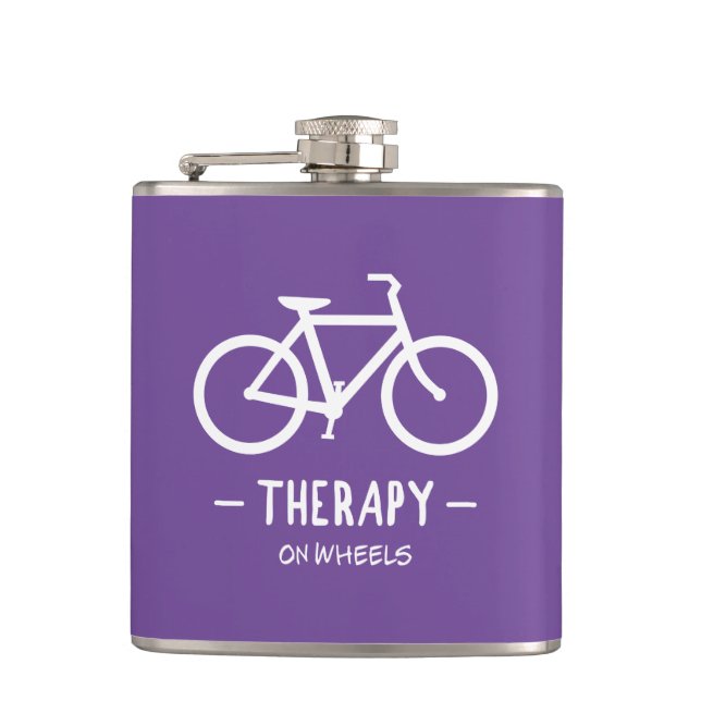 Therapy On Wheels Hip Flask (Front)