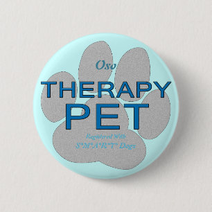 Therapy Pet 6 Cm Round Badge