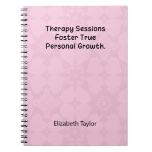 Therapy Sessions: Embrace Personal Growth Journey Notebook