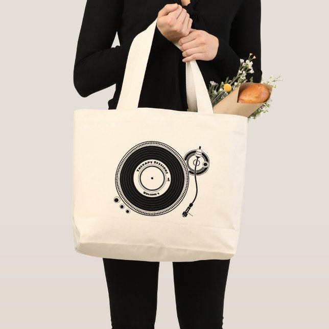 Therapy Sessions Large Tote Bag (Front (Product))