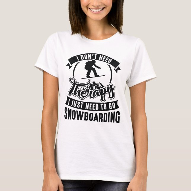 Therapy Snowboarding T-Shirt (Front)