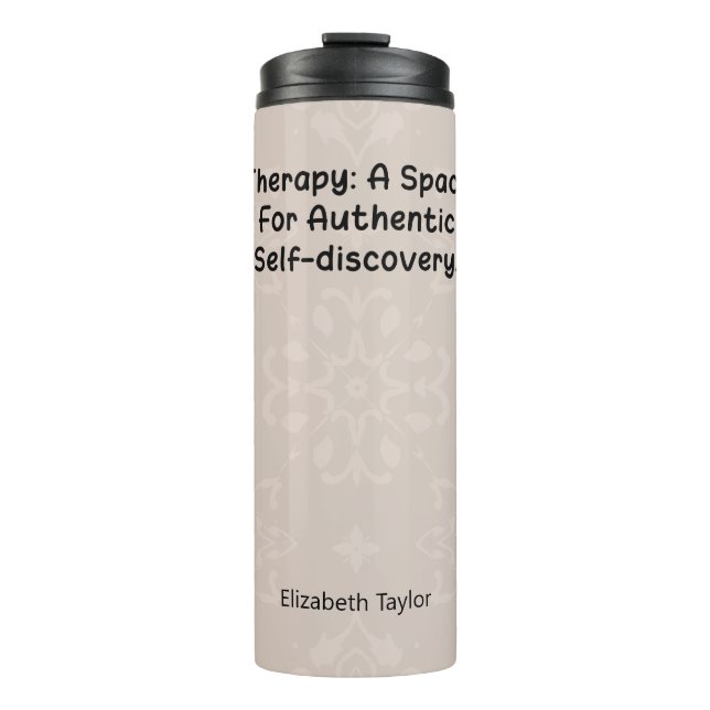 Therapy: Space for Authentic Self Discovery Thermal Tumbler (Front)