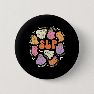 Therapy Speech Language Pathologist Halloween 6 Cm Round Badge