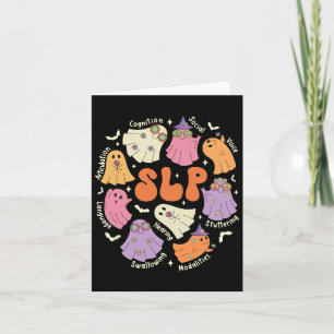 Therapy Speech Language Pathologist Halloween Card