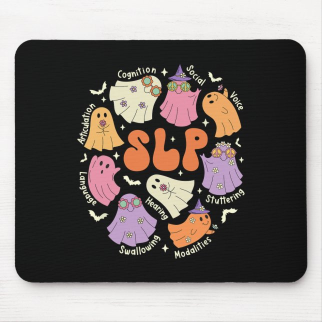 Therapy Speech Language Pathologist Halloween  Mouse Pad (Front)