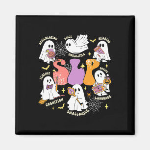 Therapy Spooky Slp Halloween Cute Ghost  Magnet