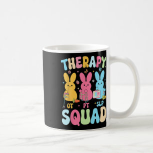 Therapy Squad Easter Day Slp Ot Pt Bunny Eggs Ther Coffee Mug