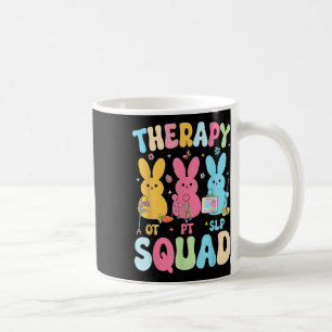 Therapy Squad Easter Day Slp Ot Pt Bunny Eggs Ther Coffee Mug