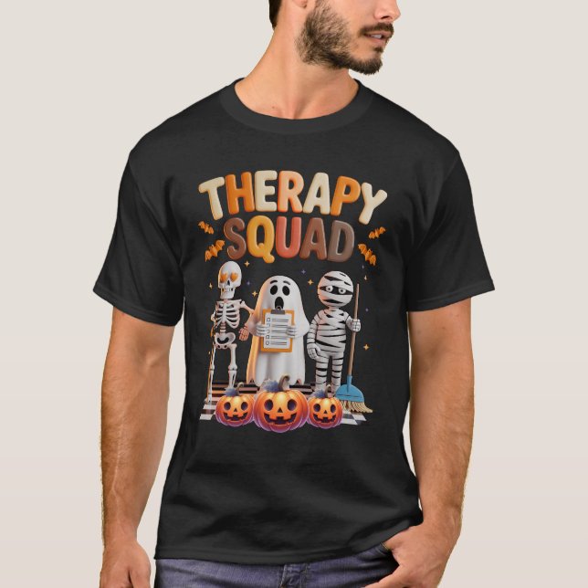 Therapy Squad Halloween Ot Pt Slp Physical Therapi T-Shirt (Front)