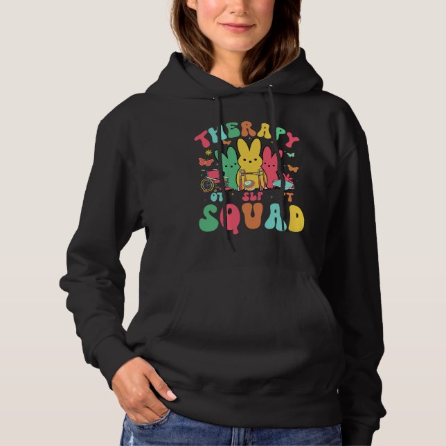 therapy squad, retro, vintage hoodie (Front)