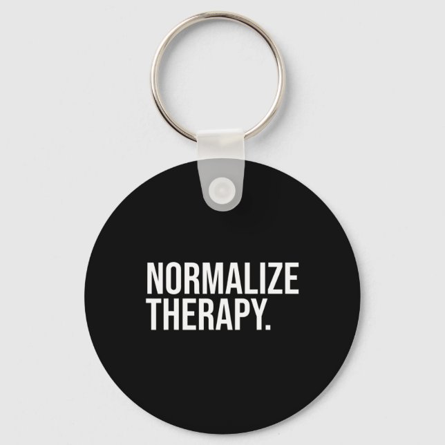 Therapy Statement Mental Health Active Heathcare  Key Ring (Front)