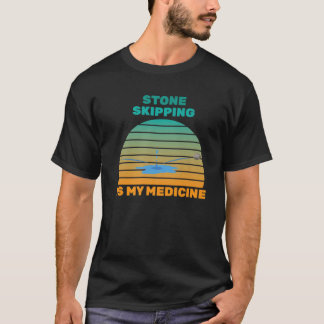 Therapy - Stone Skipping Is My Medicine - Hobby - T-Shirt