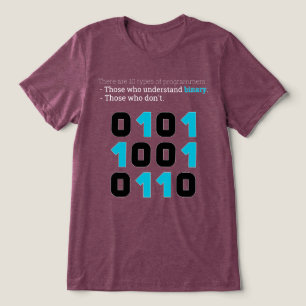There Are 10 Types of Programmers – Binary Joke Tri-Blend Shirt