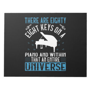 There Are Eighty-Eight Keys On A Piano And Within Notepad