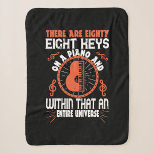 There Are Eighty-Eight Keys On A Piano Sherpa Blanket