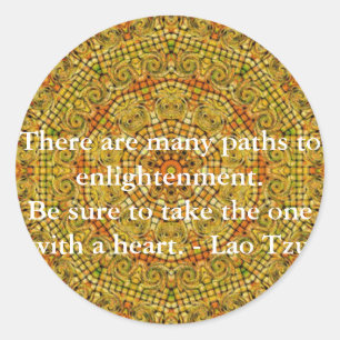 There are many paths to enlightenment............. classic round sticker