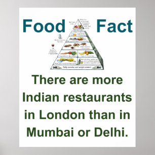 There Are More Indian Restaurants - Food Fact Poster