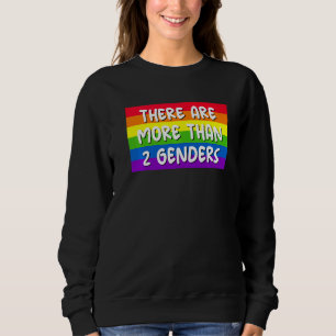There Are More Than 2 Genders Rainbow LGBTQ Omnise Sweatshirt