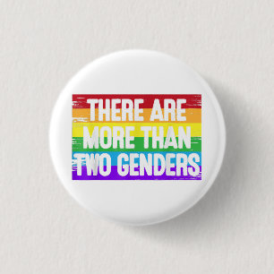 There Are More Than 2 Genders T Shirt Two Gift Men 3 Cm Round Badge