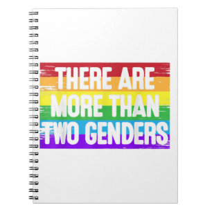 There Are More Than 2 Genders T Shirt Two Gift Men Notebook